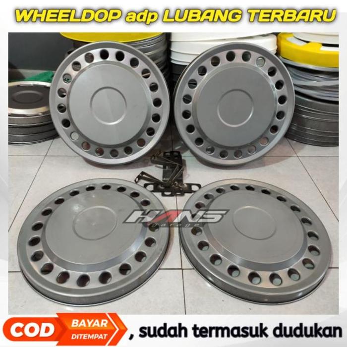 (1biji) wheeldop truk ring 15 dop ring 15 truk bulat lubang 20 ondol