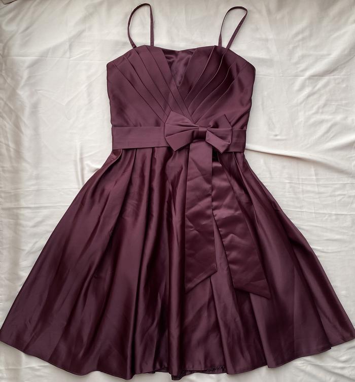 Preloved Mini Party Red Dress Wanita Gaun Pesta Merah Satin Party Gown