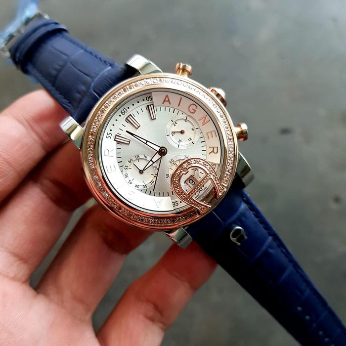 Jam Tangan Wanita Aigner Bari Donna A37200 Hitam/coklat/biru/merah
