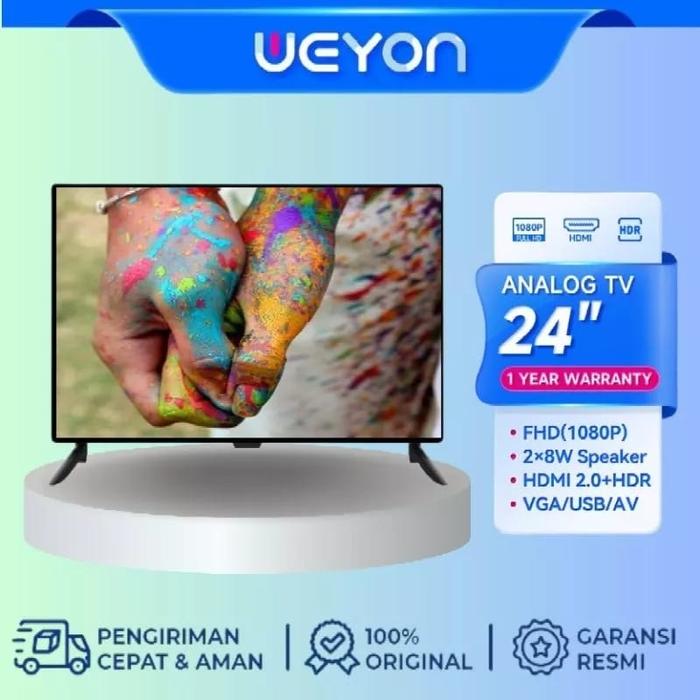 TV LED 24 INCH DIGITAL/ANALOG HD MULTIFUNGSI BERGARANSI