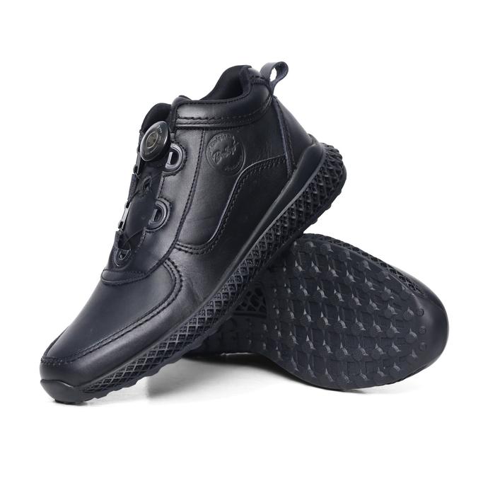 BRADLEYS HERO BLACK - SEPATU SNEAKERS KULIT ASLI