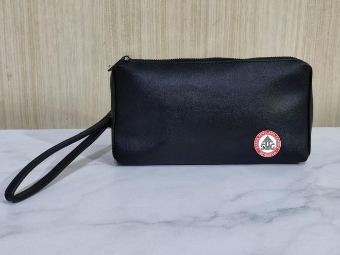Handbag Kulit Custom Desain SEMEN GRESIK / Souvenir Dompet Printing