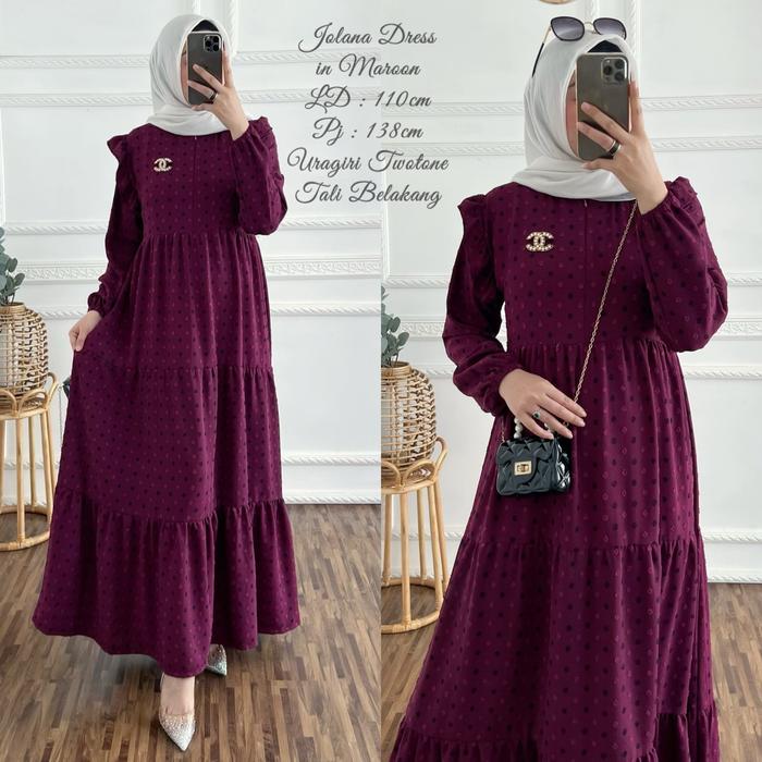 GAMIS LEBARAN MUSLIM CRINKLE URAGIRI JUMBO|GAMIS MUSLIM JUMBO TERLARIS