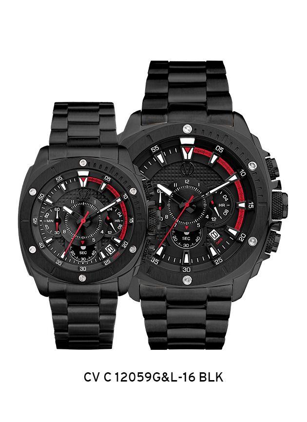 Jam Tangan CHRIST VERRA Couple CV 12059L-16 BLK & CV 12059G-16 BLK