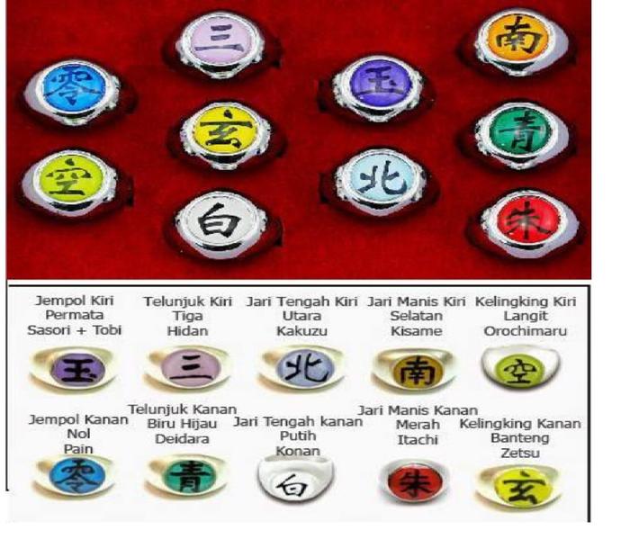 Cincin Akatsuki Naruto Cosplay