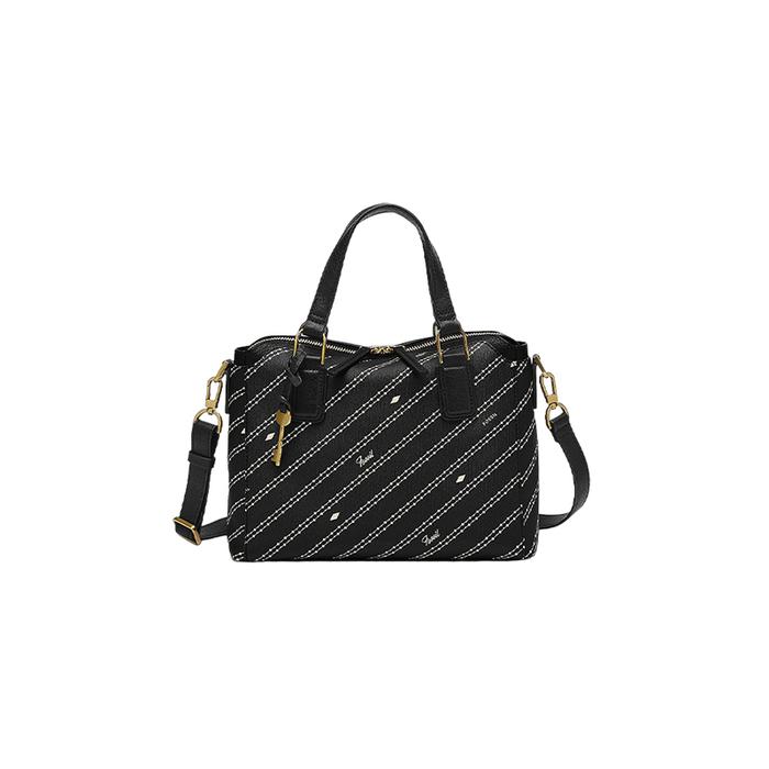 Tas Wanita Branded FSL Jacqueline Satchel Bag - Black Bone