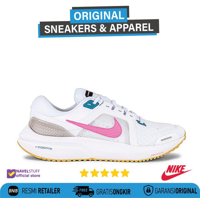 NIKE Air Zoom Vomero 16 Running Whte/Pink Spell/Noise Aquad/Wheat Gold
