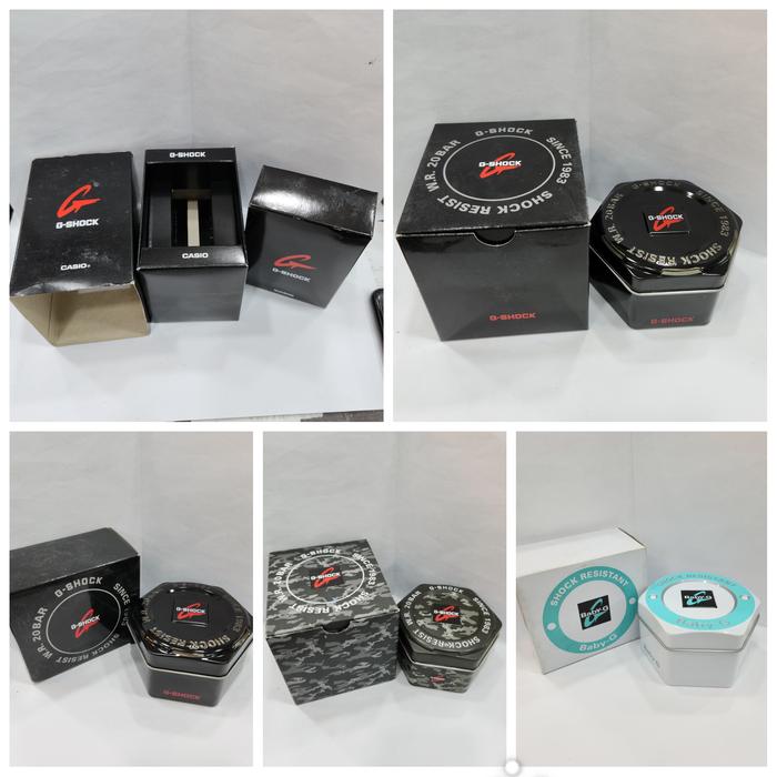 Box kotak kaleng jam Casio gshock g-shock baby-g protrek ORIGINAL