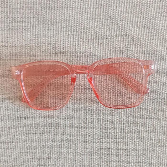 Optika Lunett Transparent Coral Kacamata