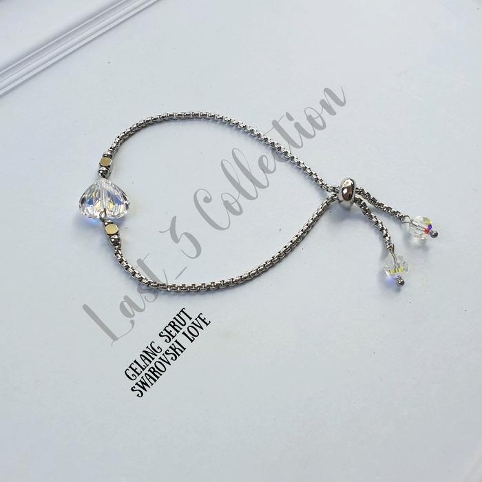 gelang swarovski gelang serut love swarovski