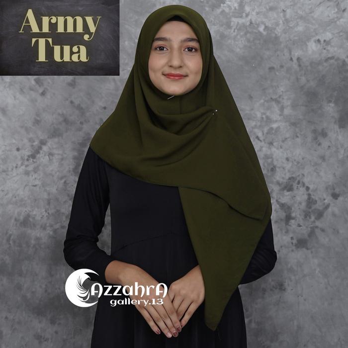 Hijab segi empat wolfis No.29 army Tua