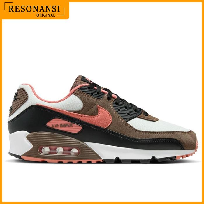 SEPATU PRIA TERBARU NIKE ORIGINAL SNEAKERS AIR MAX 90 COKLAT-PUTIH