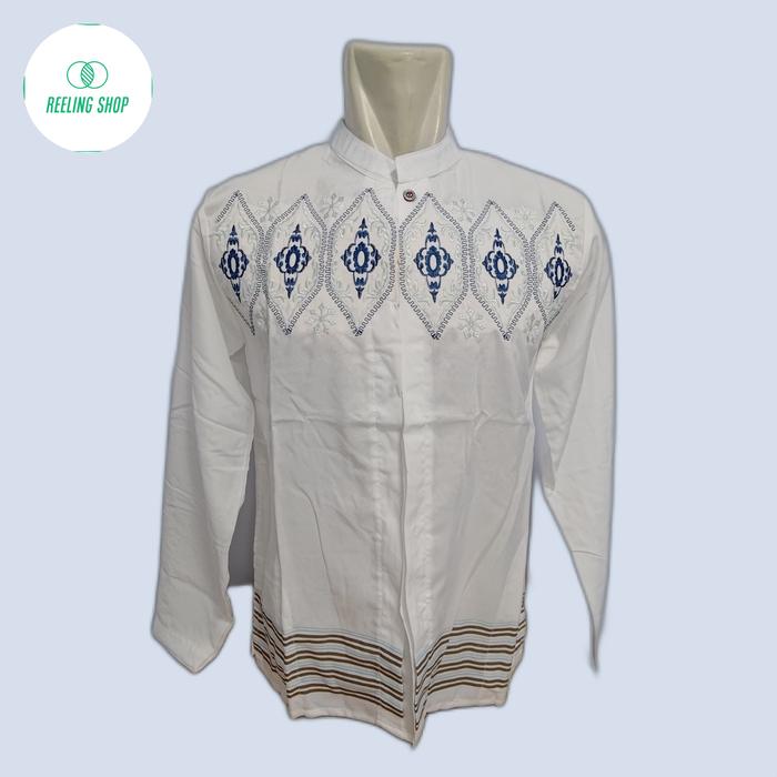Baju koko pria adriano lengan panjang baju muslim uk L 1723