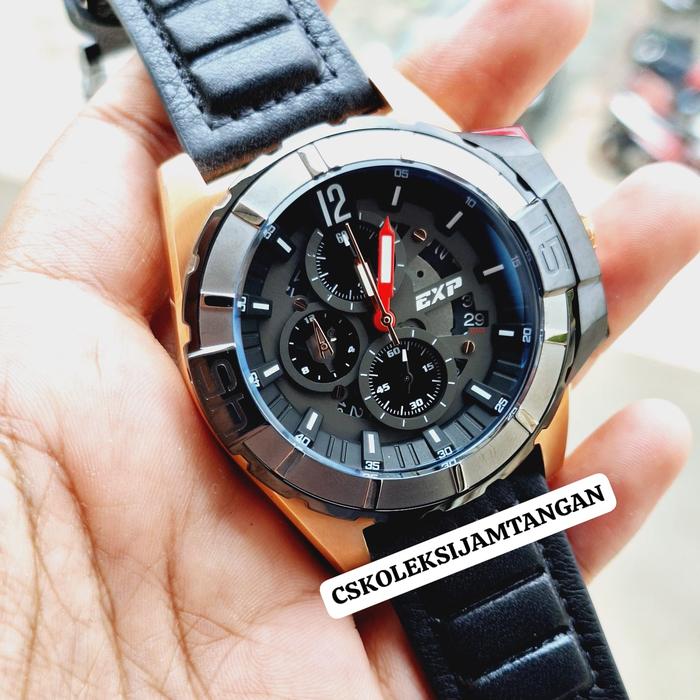 JAM TANGAN PRIA EXPEDITION E 3010 E3010 BLACK ROSEGOLD ORIGINAL