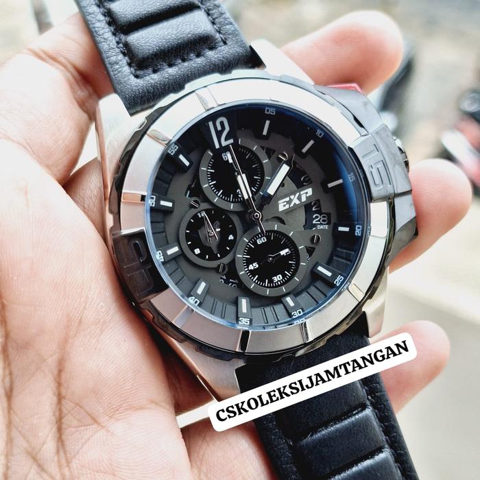 JAM TANGAN PRIA EXPEDITION E 3010 E3010 EXP 3010 SILVER BLACK ORIGINAL
