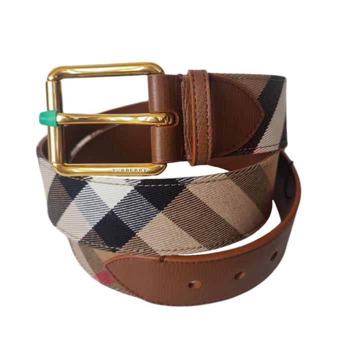 Ikat pinggang Burberry Tan Brown Original