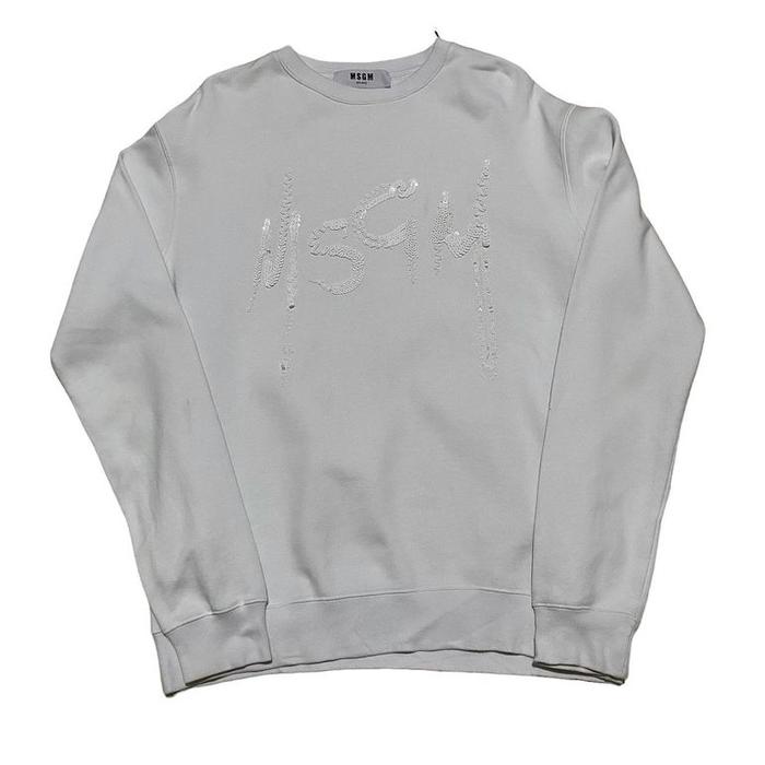 MSGM white crewneck