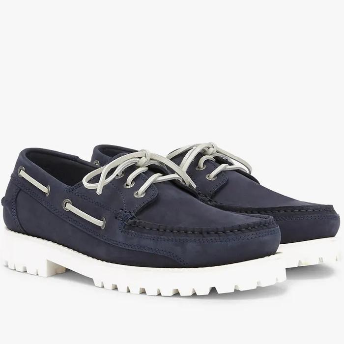 SEPATU TOMMY HILFIGER NUBUCK LEATHER CLEAT CHUNKY BOAT SHOES ORIGINAL