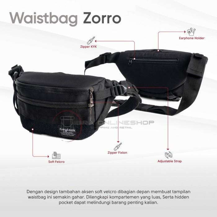 Tas Selempang Pria Waist Bag Zorro Sling Bag Distro Tas Tactical Pria