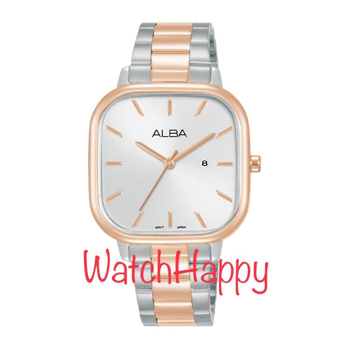 ALBA AH7BZ0X1 AH7BZ0 SILVER WHITE DIAL LADY SILVER ROSE GOLD ORIGINAL