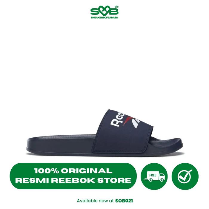 Sepatu Sandal Reebok Men Sportswear Fulgere Slides Navy - 100039176