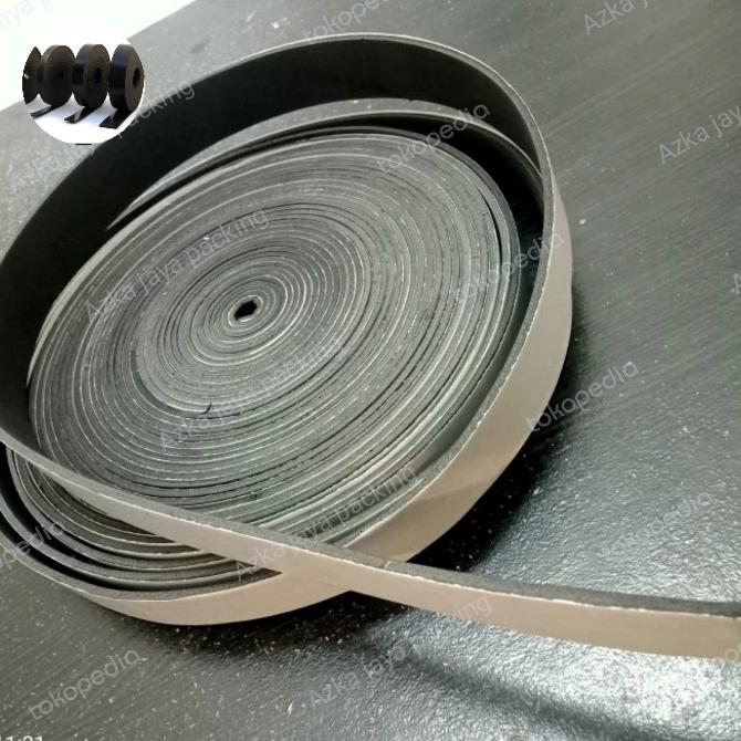 karet tape/ rubber tape bahan karet ada lem perekat 2mm 2cm x 10m