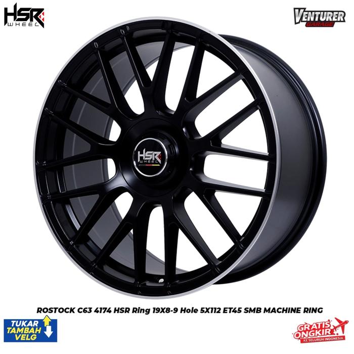 Velg mobil R19 untuk mercedes a,b,c,e,s dll hsr rostock c63 pcd 5x112