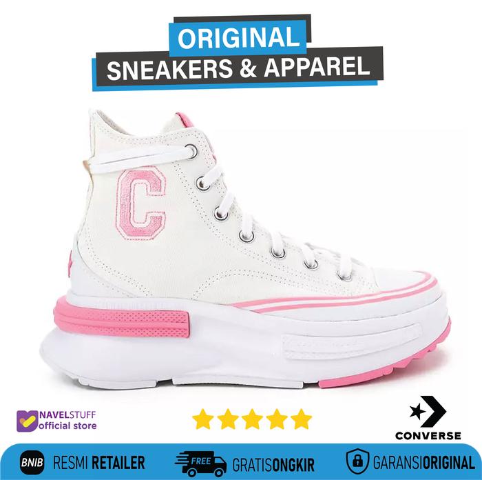 CONVERSE Run Star Legacy CX Hi Egret/Oops! Pink/White Original Resmi