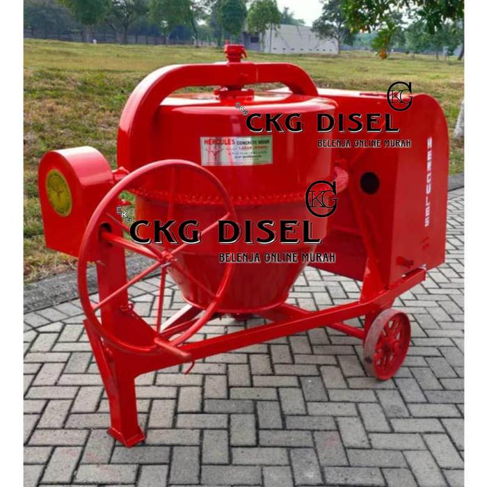 Molen Semen Mixser Hercules 425 Liter + Mesin Diesel 8 Hp