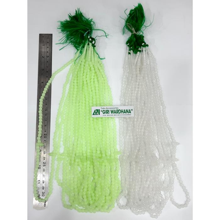 Tasbih Fosfor 99 Terlihat Dalam Gelap KECIL 6mm Isi 12pcs Grosir