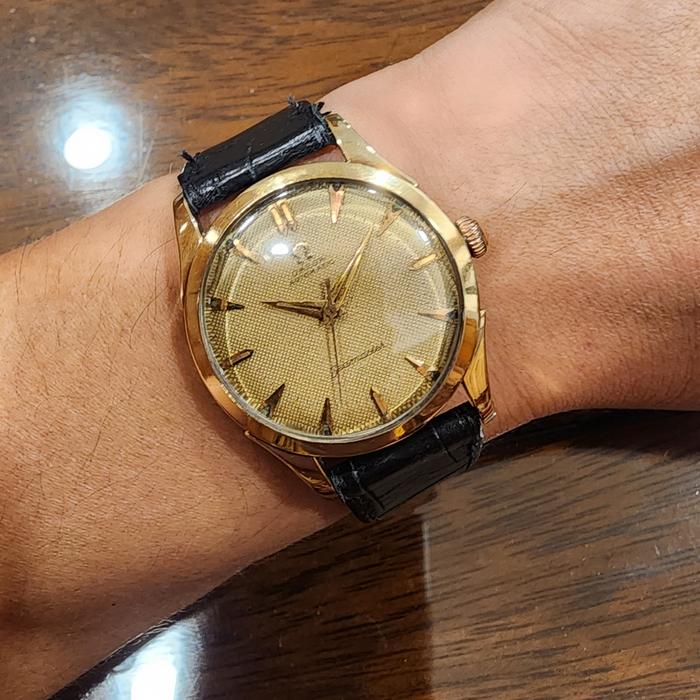 omega seamaster automatic cal 351 gold top vintage watch