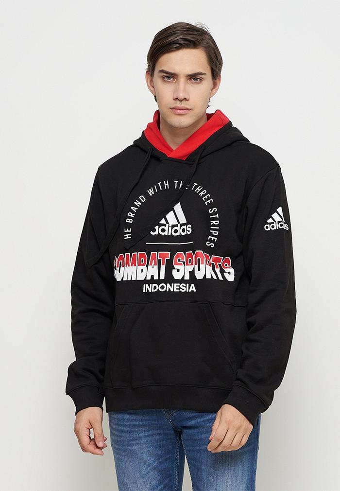 ADIDAS COMBAT NATIONAL TEAM INDONESIA LOGO HOODIE BLACK