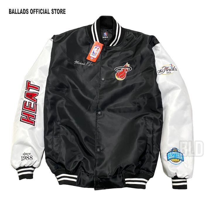 JaketVarsity BaseballBordir Miami Heat Kece Kekinian Premium