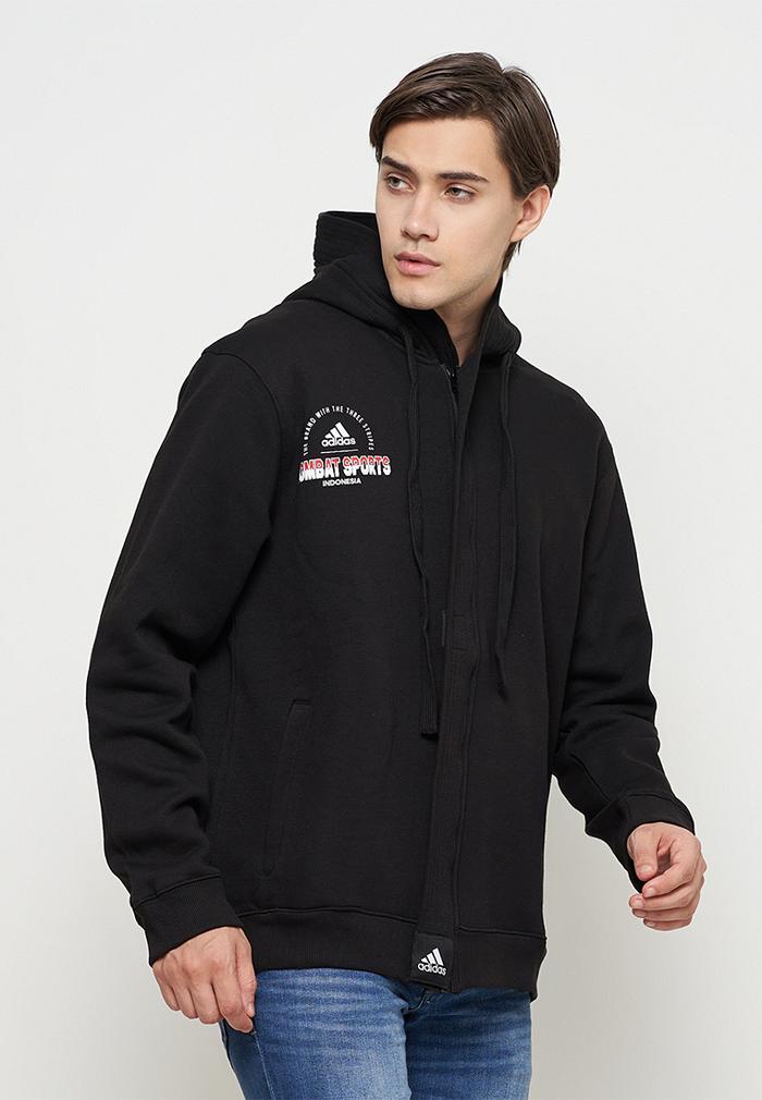 ADIDAS COMBAT NATIONAL TEAM JACKET BLACK - ADIDAS JAKET HOODIE