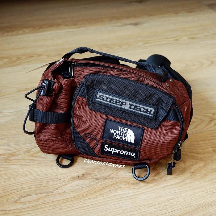 Supreme x The North Face TNF Steep Tech Waist Bag "Brown" FW22