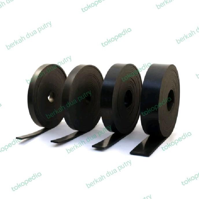Rubber strip 3mm x 100 mm karet bantalan tebal 3 mm
