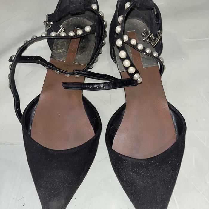 Zara fashion flat ballerina pearl shoes