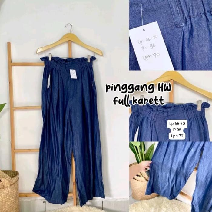 Kulot Highwaist Katun Denim Premium