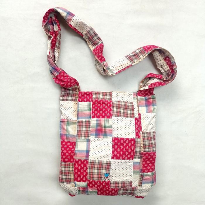 tas Agnes B patchwork quilted shoulder bag sacai cdg porter