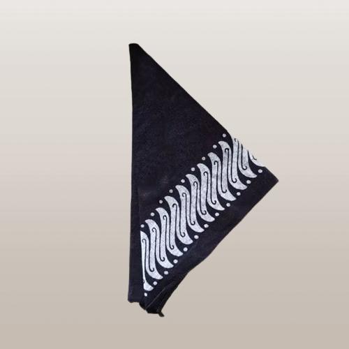 Udeng segitiga Banyuwangi hitam/ iket udeng segitiga motif banyuwangi