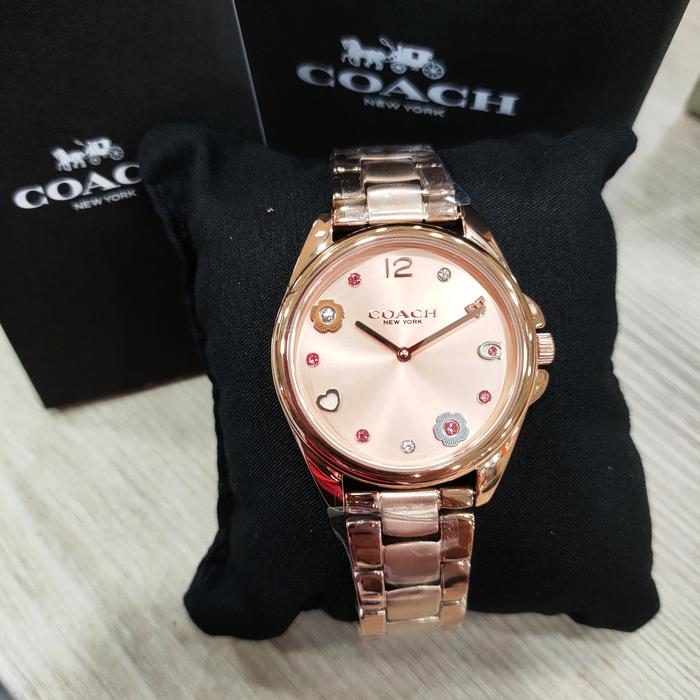 Jam Tangan wanita Coach Original Rosegold Box Original Coach