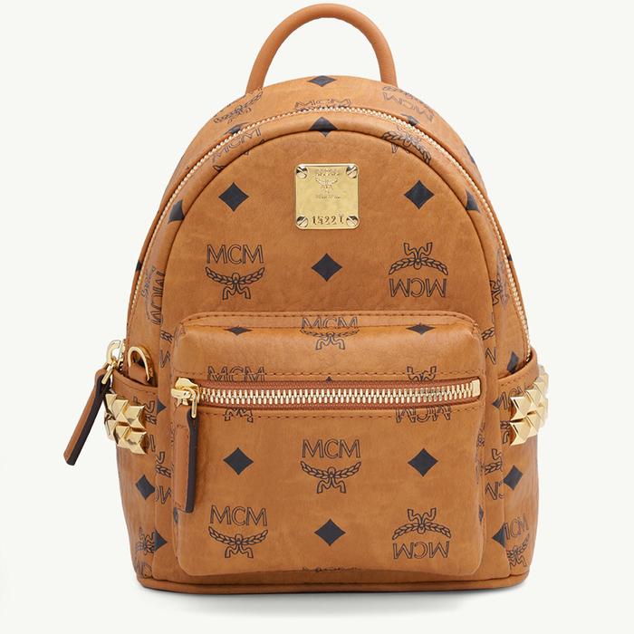 Mcm x mini Bebeboo Backpack Cognac