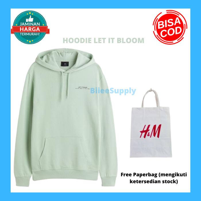 Hoodie h&m 100% original Let It Bloom
