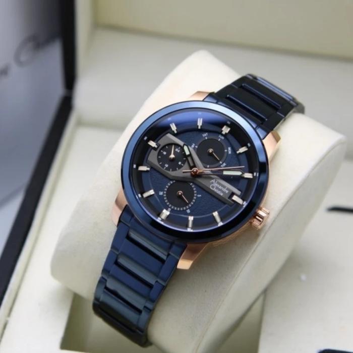 jam tangan wanita original ALEXANDRE CHRISTIE AC6562BF ROSEGOLD BLACK