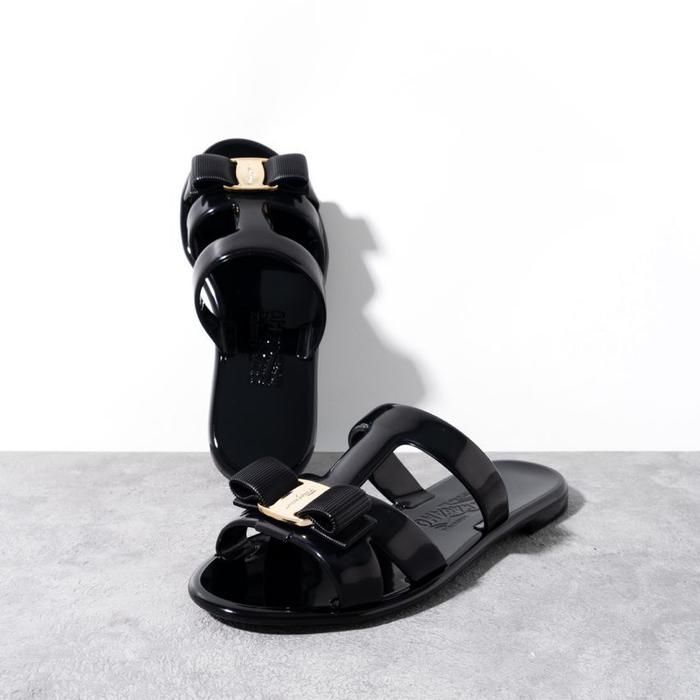 SALVATORE FERRAGAMO Lylia jelly sandal Black