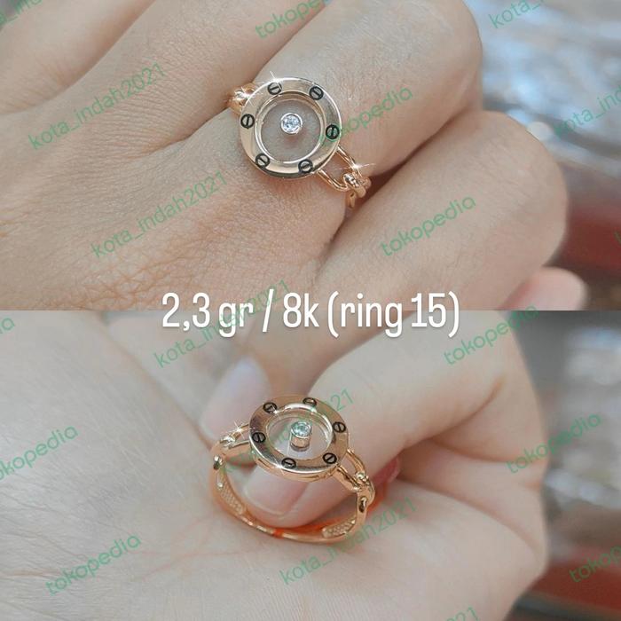 ring fashion variasi kaca ukir mata 1, 8k
