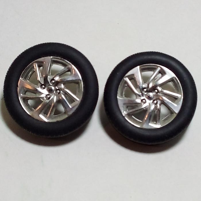 1:18 Velg & Ban Karet Honda Jazz Fit diecast skala 18 roda mobil 1/18