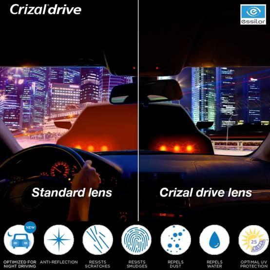 Lensa Essilor Crizal Drive