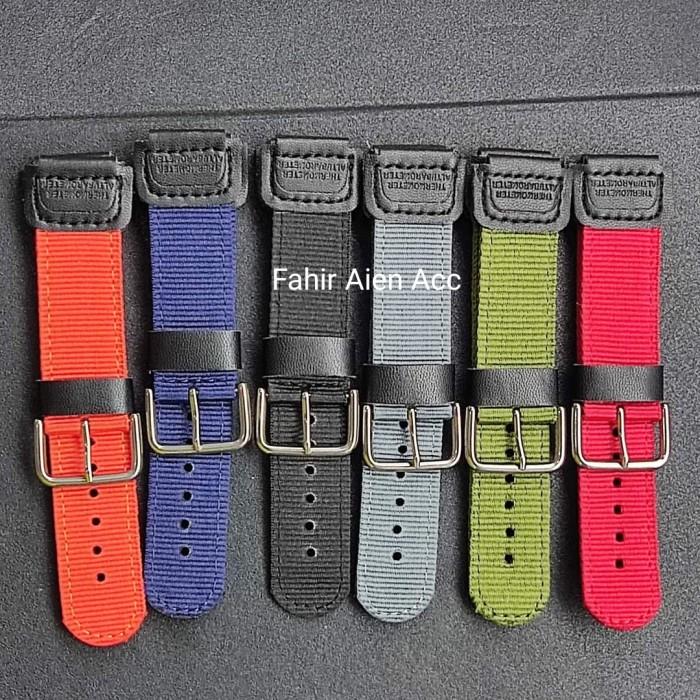 STRAP TALI JAM CANVAS KANVAS CASIO AW80 W735H TALIJAM 18MM