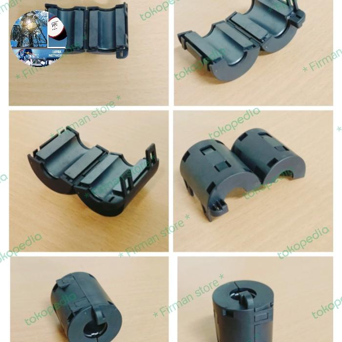 Fair-Rite Penjepit Ferit Bukaan 60mm Diameter Luar 34x30x60mm untuk Penindasan EMI Snap It Kabel Bul